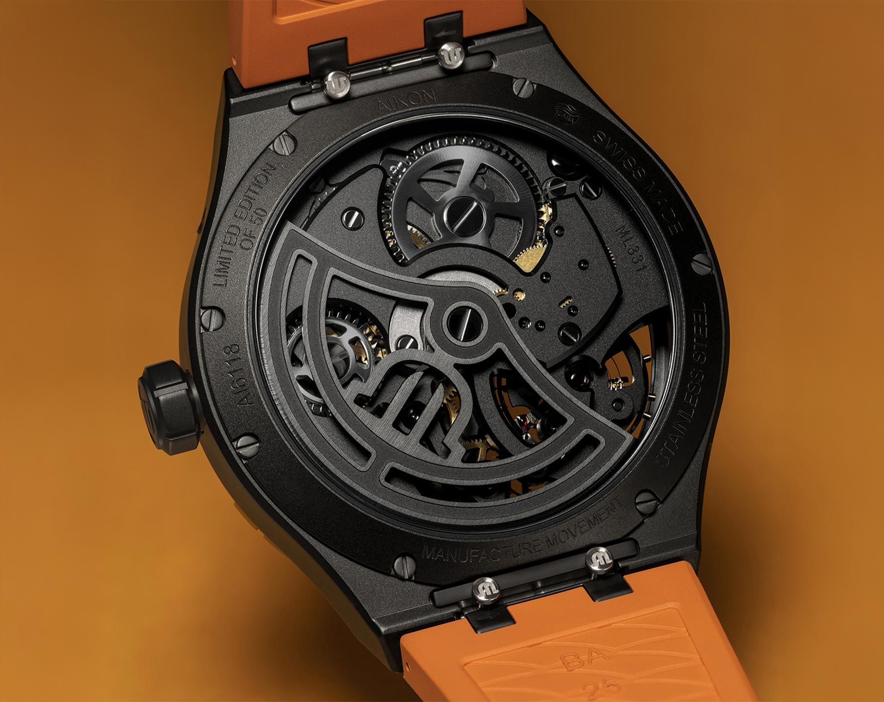Maurice Lacroix Aikon Aikon Automatic Orange Dial 45 mm Automatic Watch For Men - 3