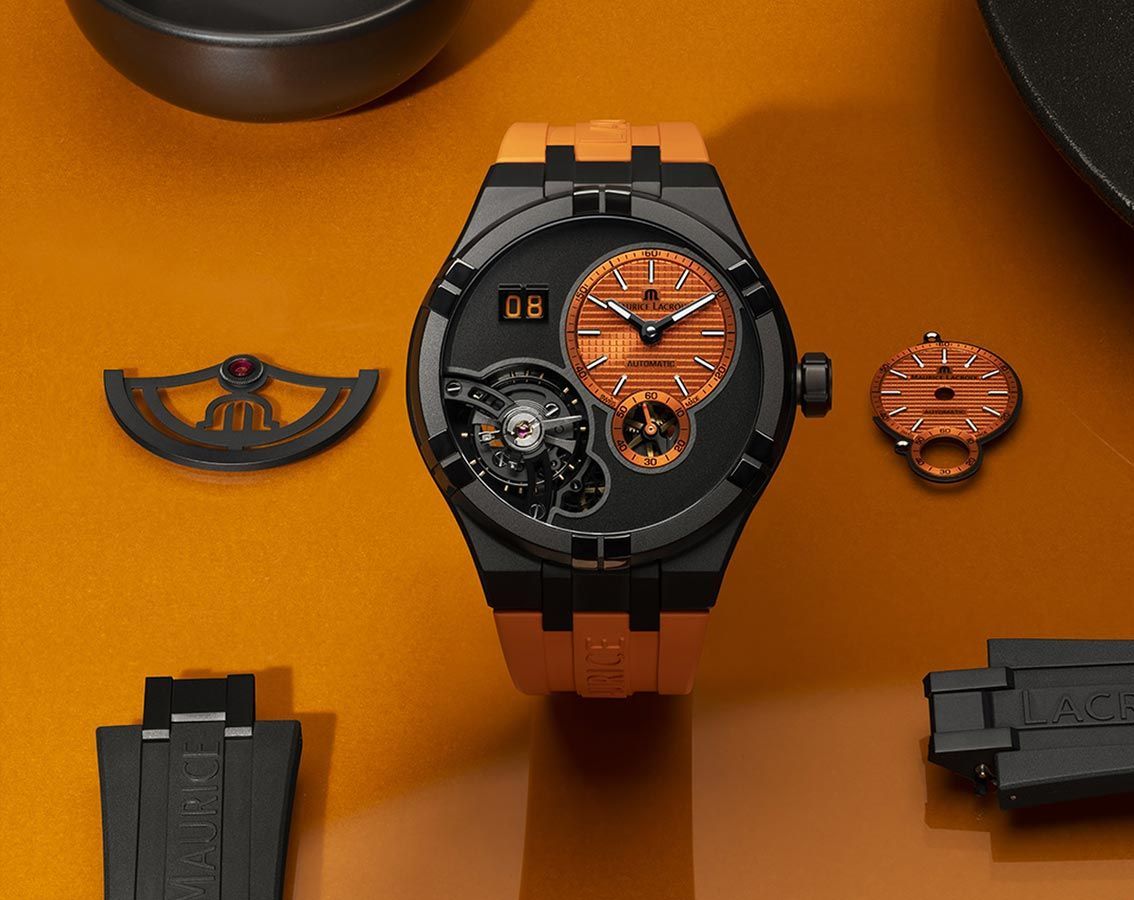 Maurice Lacroix Aikon Aikon Automatic Orange Dial 45 mm Automatic Watch For Men - 4