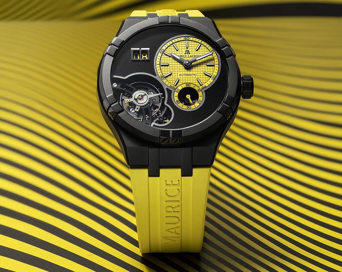 Maurice Lacroix Aikon Aikon Automatic Yellow Dial 45 mm Automatic Watch For Men - 4