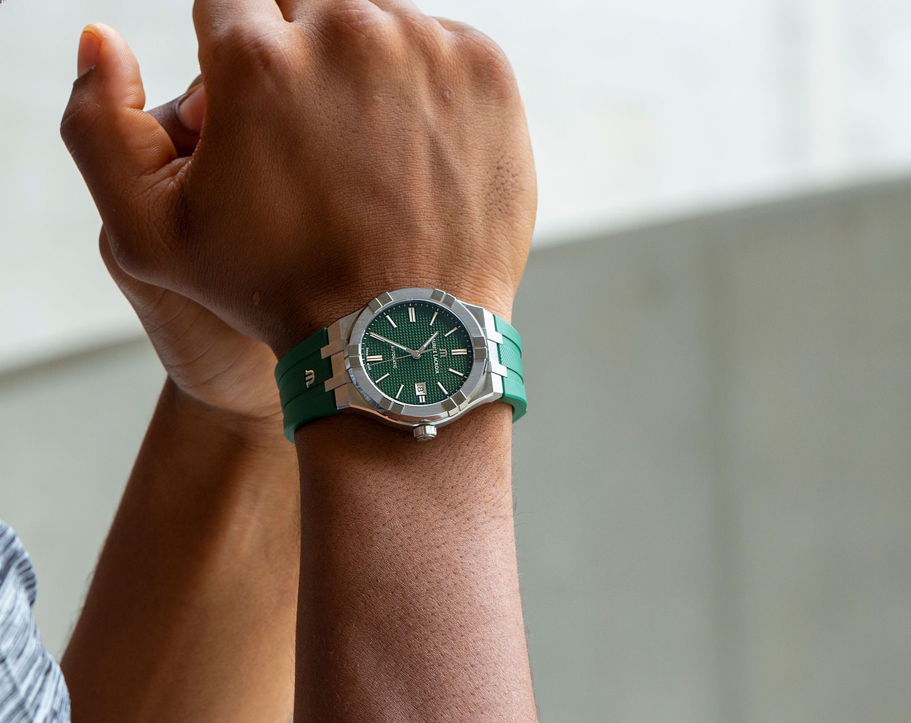 Maurice Lacroix Automatic Aikon Green Watch 42 mm Dial in