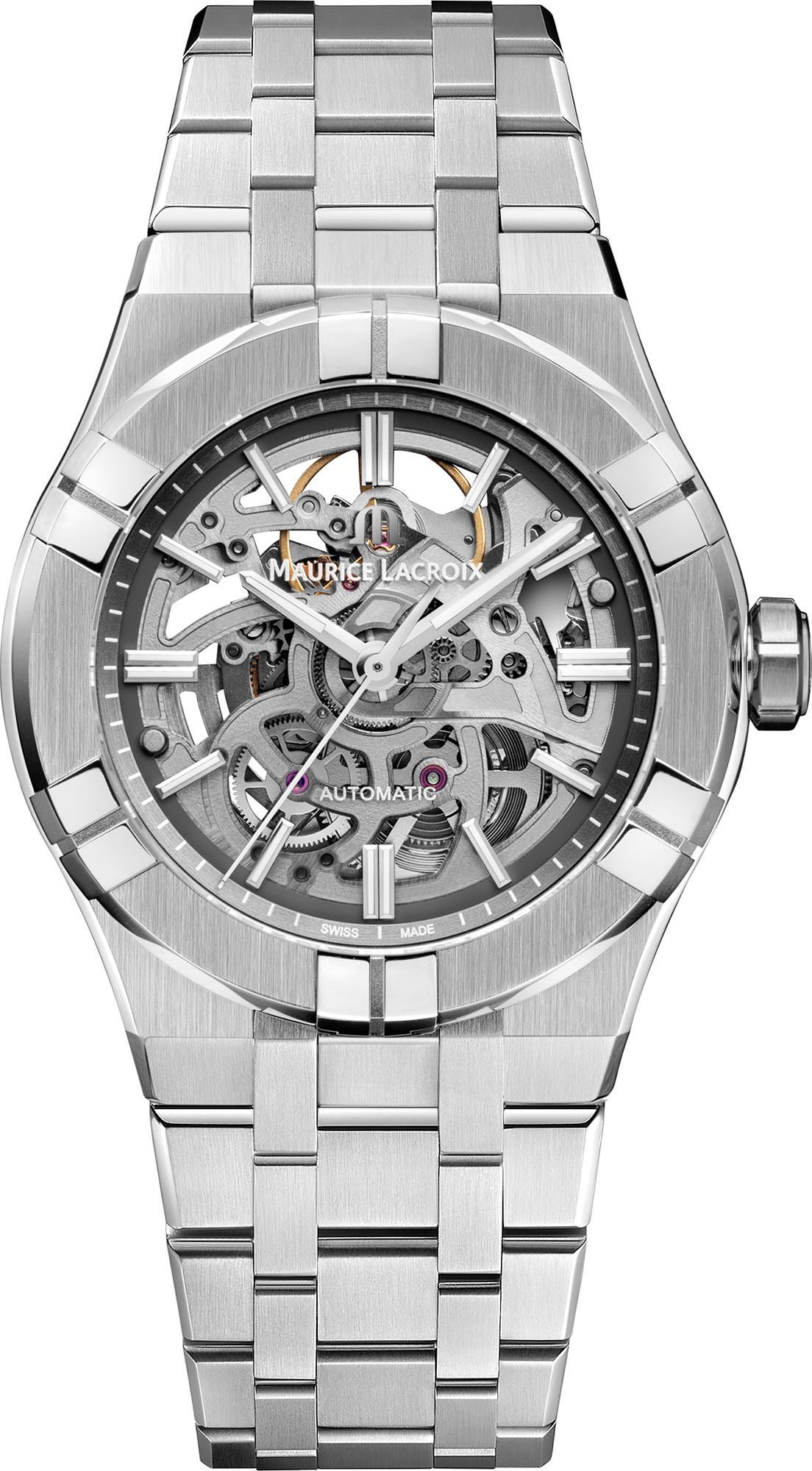Maurice Lacroix Aikon Automatic 39 mm Watch in Skeleton Dial For Unisex - 1