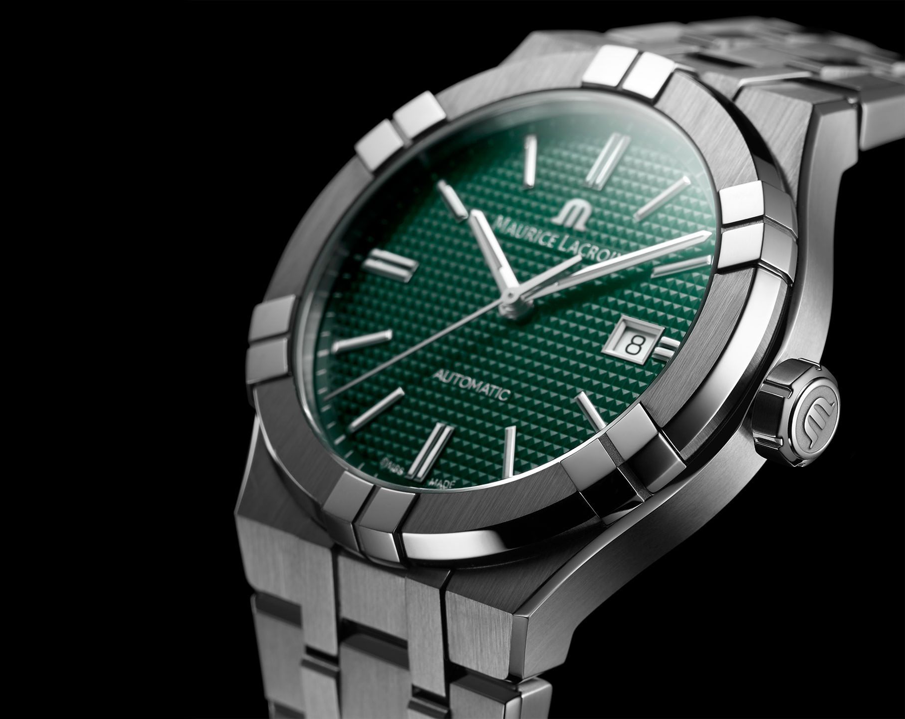 Maurice Lacroix Aikon Automatic 42 mm Watch in Green Dial For Men - 3
