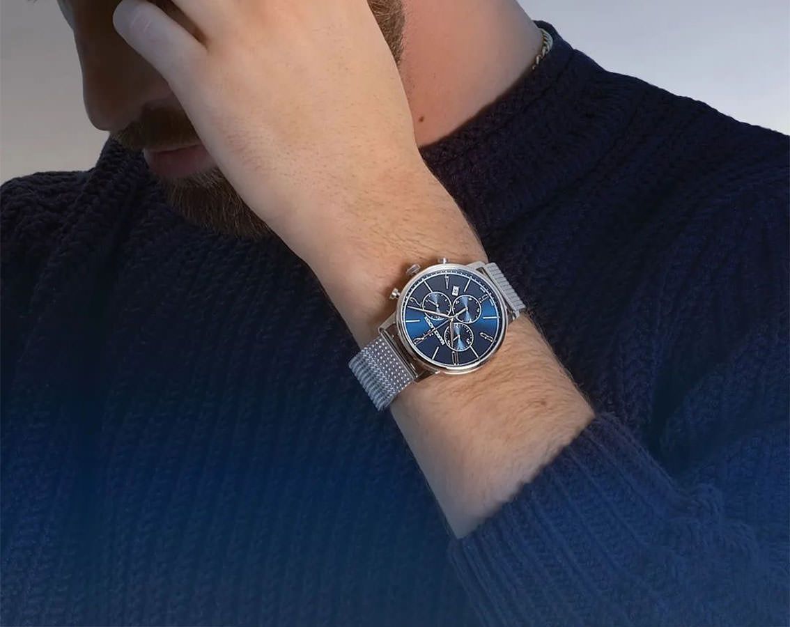 Maurice Lacroix Eliros  Blue Dial 40 mm Quartz Watch For Unisex - 3