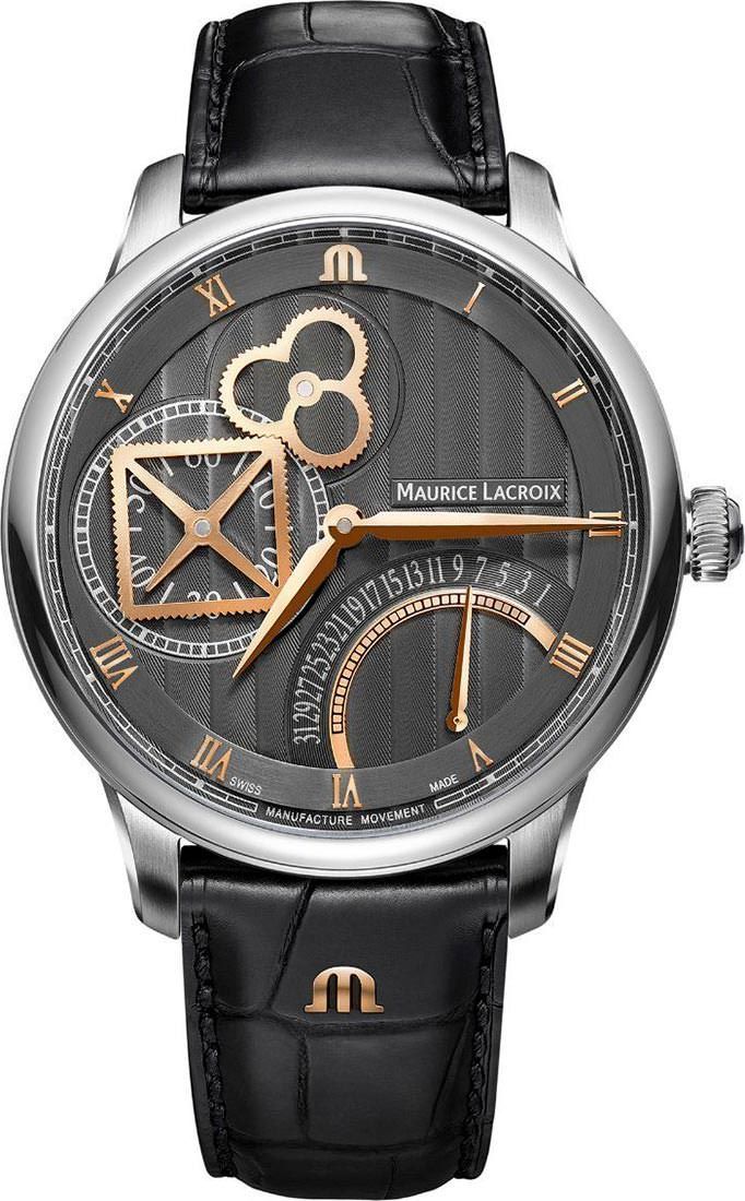 Maurice Lacroix Square Wheel Retrograde 43 mm Watch in Anthracite Dial For Men - 1
