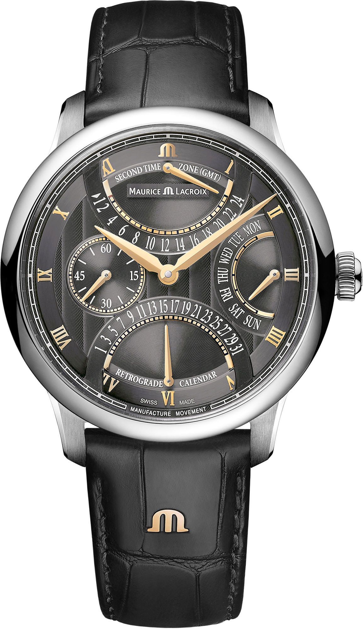 Maurice Lacroix Masterpiece Triple Retrograde Anthracite Dial 43 mm Automatic Watch For Men - 1