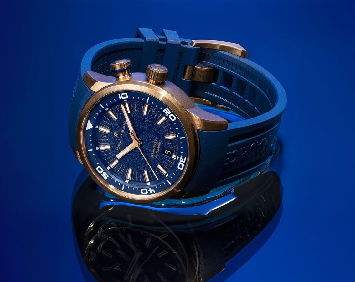 Maurice Lacroix  42 mm Watch in Blue Dial For Men - 6