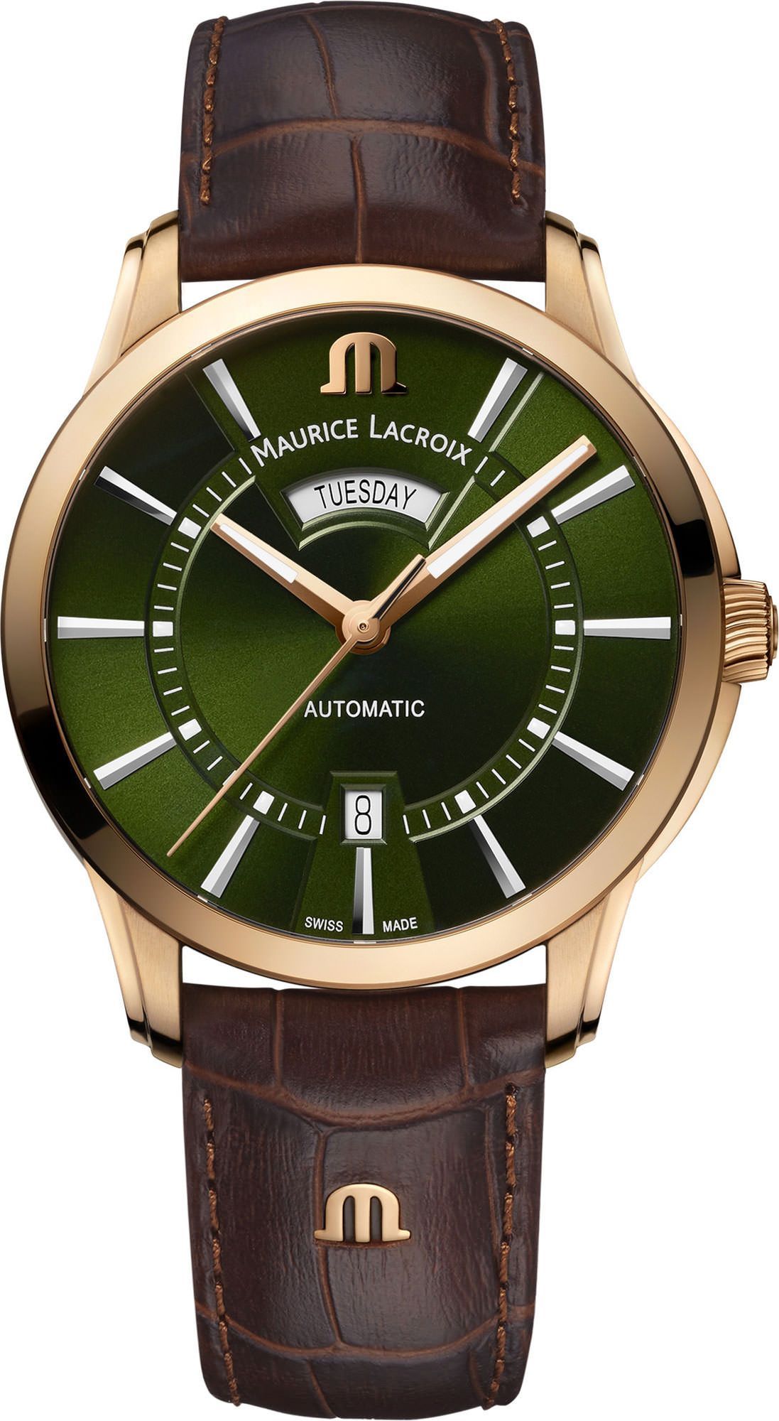 Maurice Lacroix  41 mm Watch in Green Dial For Men - 1