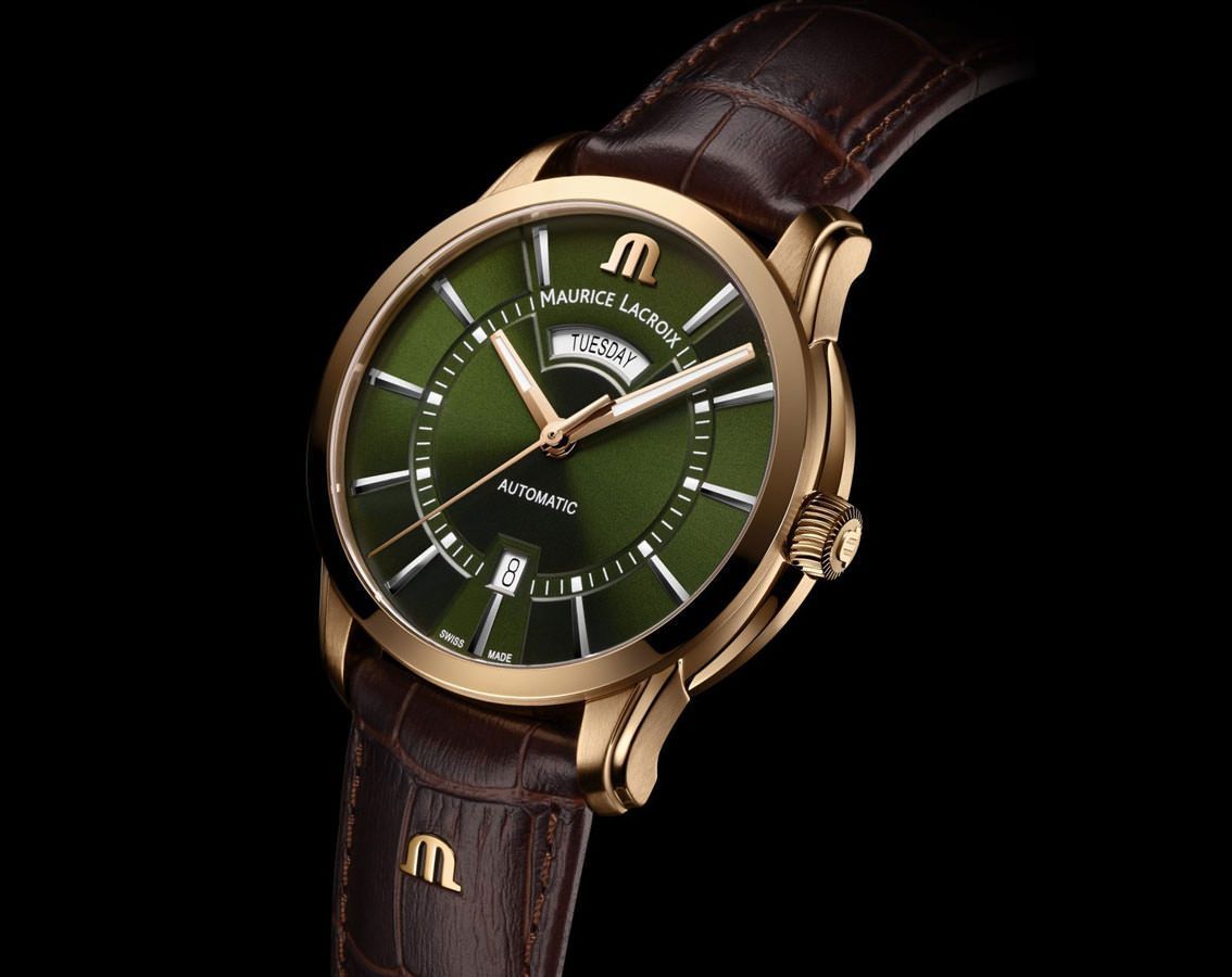 Maurice Lacroix  41 mm Watch in Green Dial For Men - 2