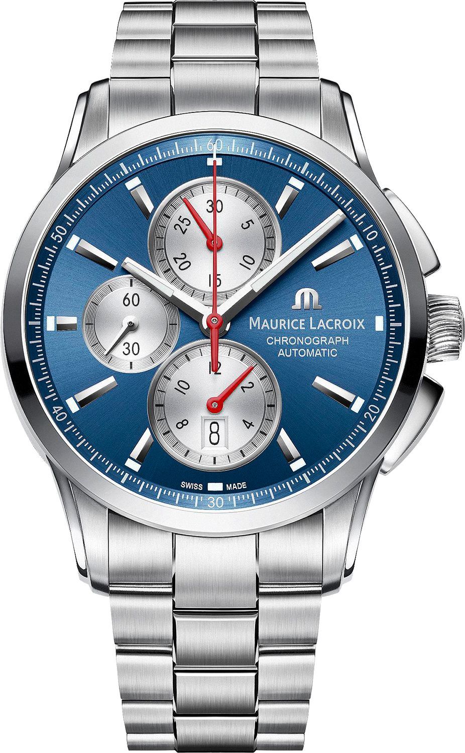 Maurice Lacroix  43 mm Watch in Blue Dial For Men - 1