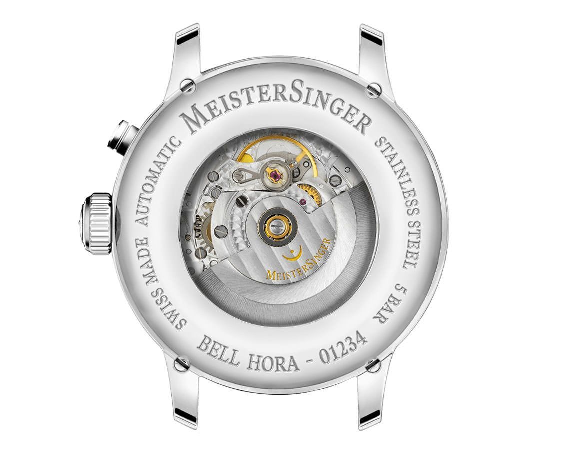 MeisterSinger Bell Hora  Black Dial 43 mm Automatic Watch For Men - 6