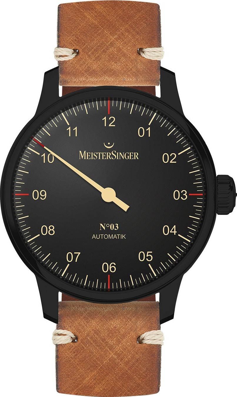 MeisterSinger  Black Line Black Dial 43 mm Automatic Watch For Men - 1