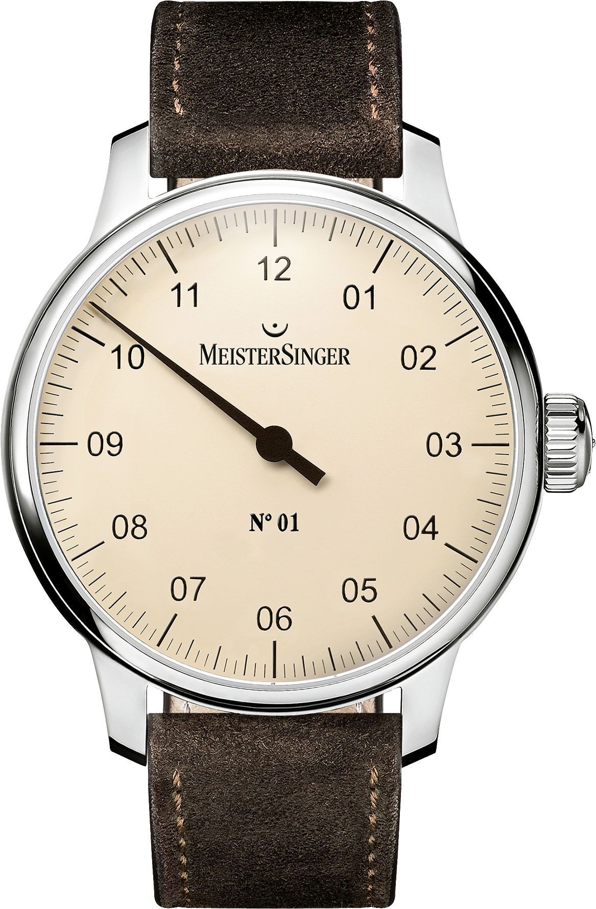 MeisterSinger N°01  Ivory Dial 43 mm Manual Winding Watch For Men - 1