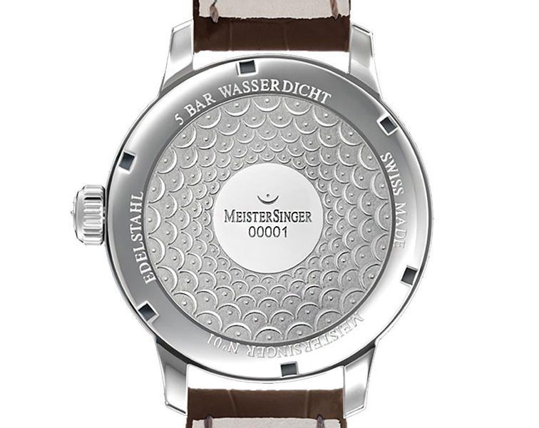 MeisterSinger N°01  Ivory Dial 43 mm Manual Winding Watch For Men - 3