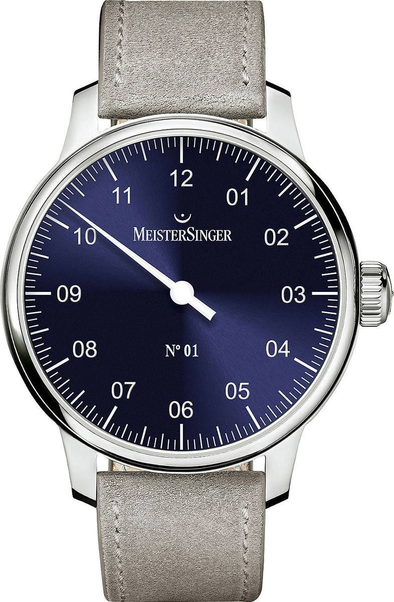 MeisterSinger N°01  Blue Dial 43 mm Manual Winding Watch For Men - 1