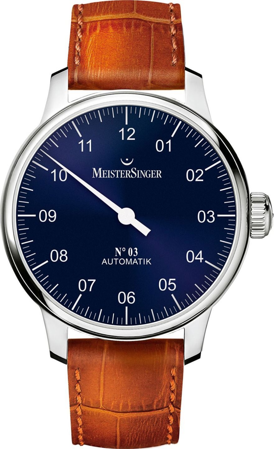 MeisterSinger No.03 43 mm Watch in Blue Dial For Men - 1