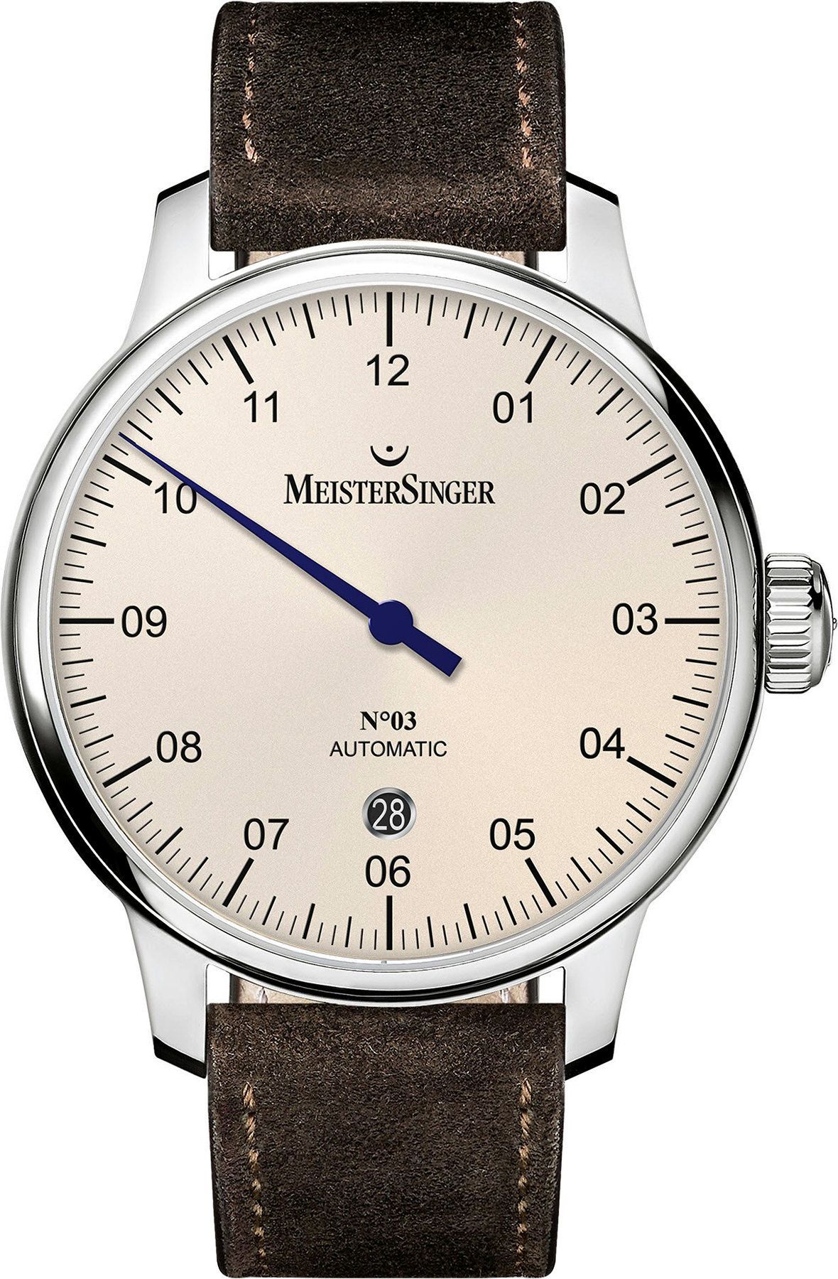 MeisterSinger N°03 40 mm Watch in Ivory Dial For Men - 1