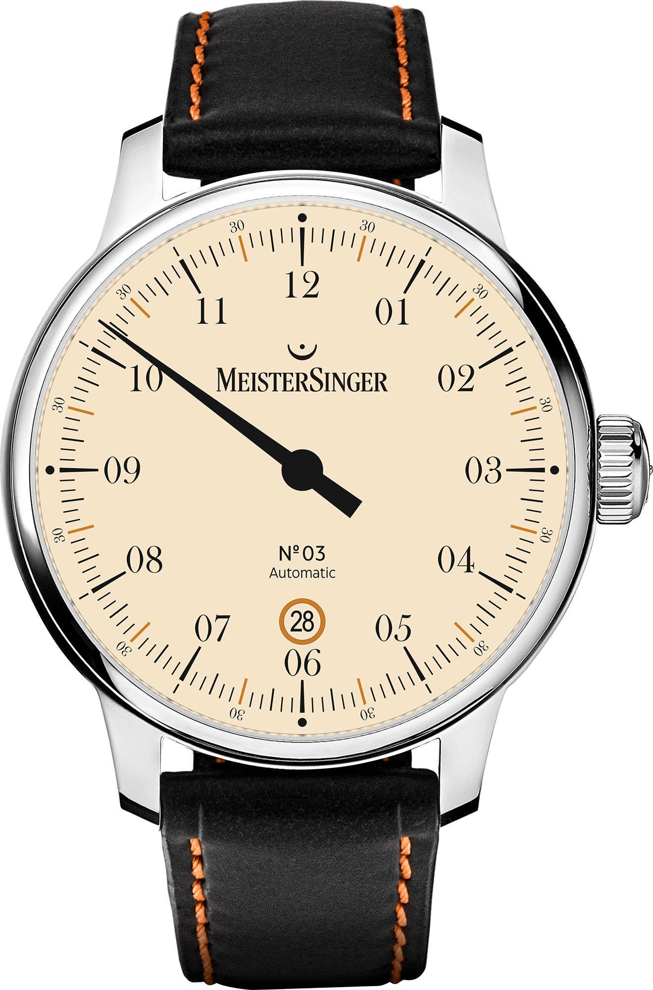 MeisterSinger  40 mm Watch in Ivory Dial For Men - 1