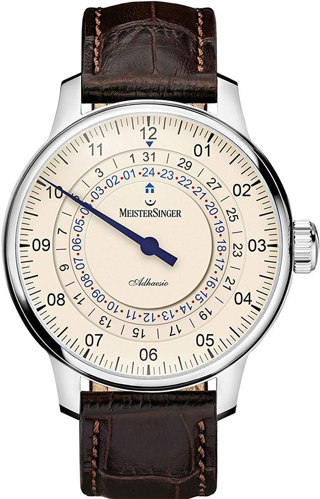 MeisterSinger Adhaesio 43 mm Watch in Ivory Dial For Men - 1