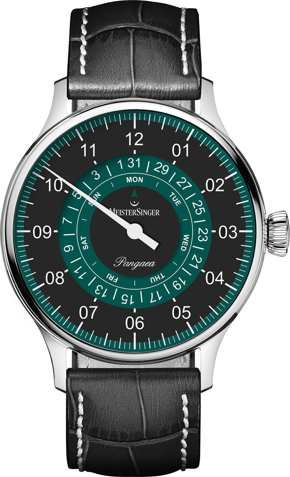 MeisterSinger Pangaea Day Date  Green Dial 40 mm Automatic Watch For Men - 1