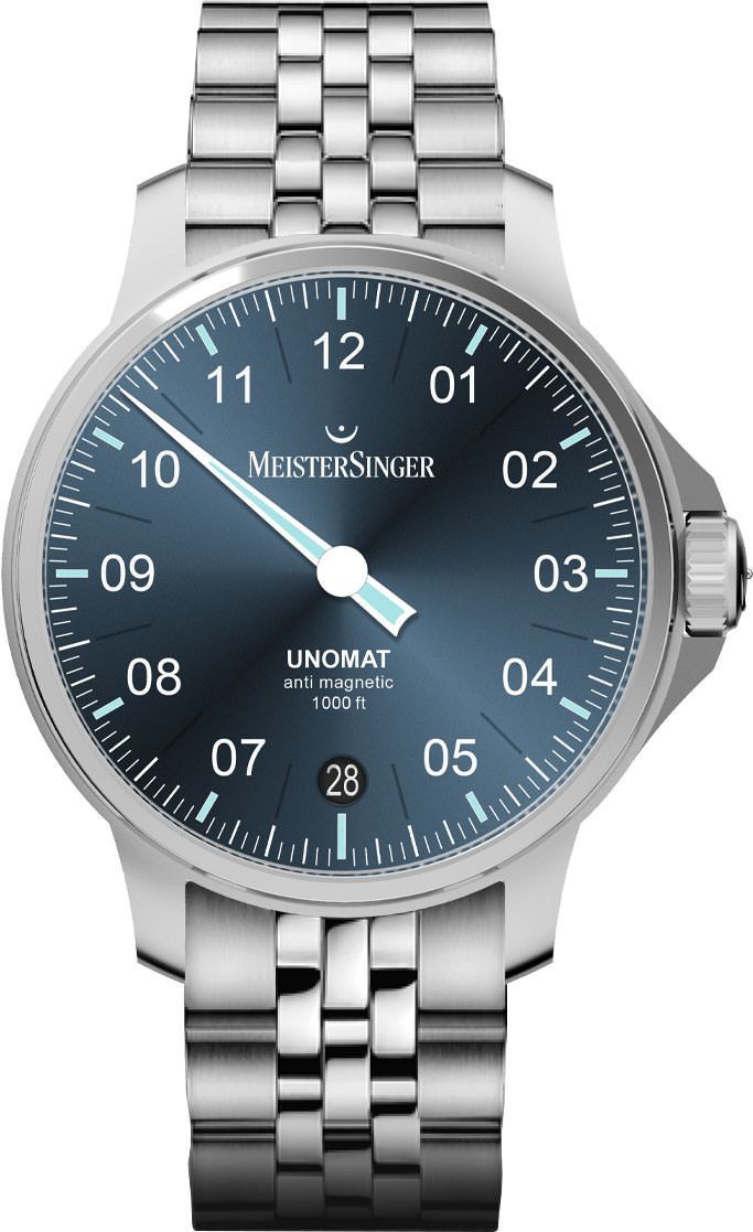 MeisterSinger Unomat  Blue Dial 43 mm Automatic Watch For Men - 1