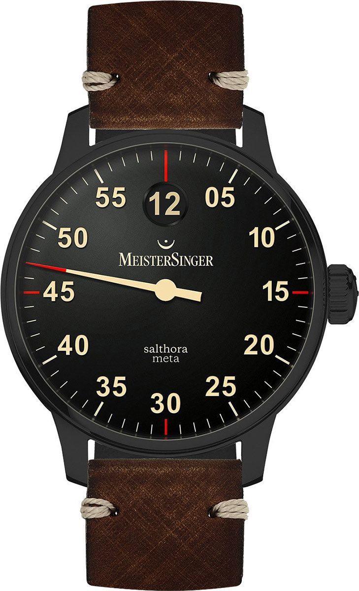 MeisterSinger Cross Line Black Line Black Dial 43 mm Automatic Watch For Men - 1