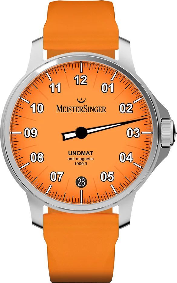 MeisterSinger Unomat  Orange Dial 43 mm Automatic Watch For Men - 1