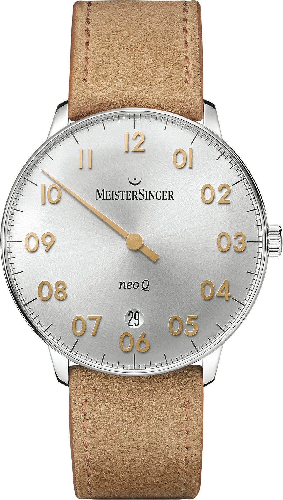 MeisterSinger Form and Style Neo Q Silver Dial 36 mm Quartz Watch For Men - 1