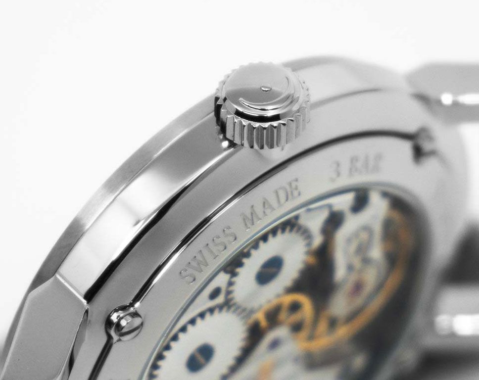 MeisterSinger Phanero  Grey Dial 35 mm Manual Winding Watch For Men - 3