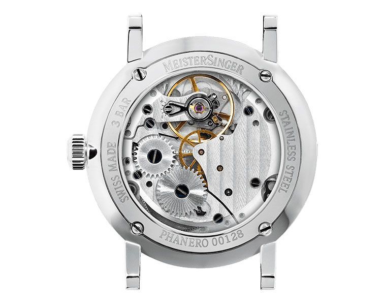 MeisterSinger Phanero  Grey Dial 35 mm Manual Winding Watch For Men - 4