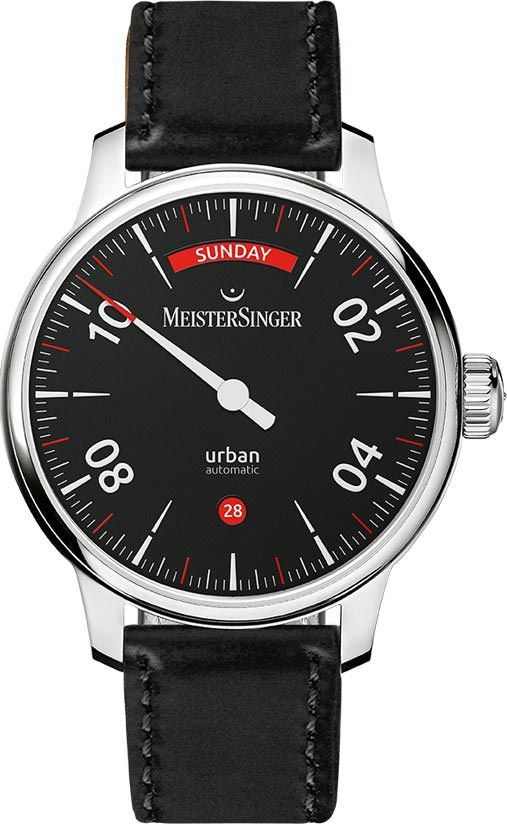 MeisterSinger Form and Style Urban Day Date Black Dial 40 mm Automatic Watch For Men - 1