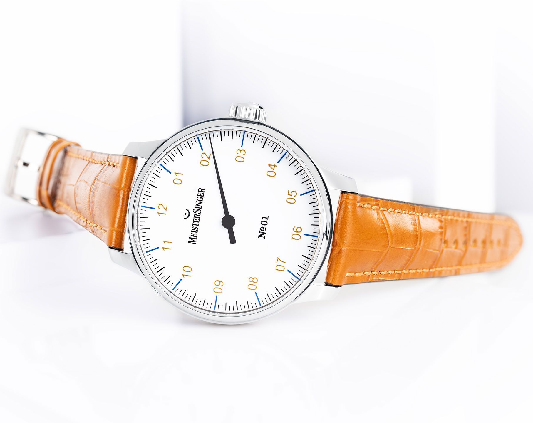 MeisterSinger N°01  White Dial 43 mm Manual Winding Watch For Men - 2