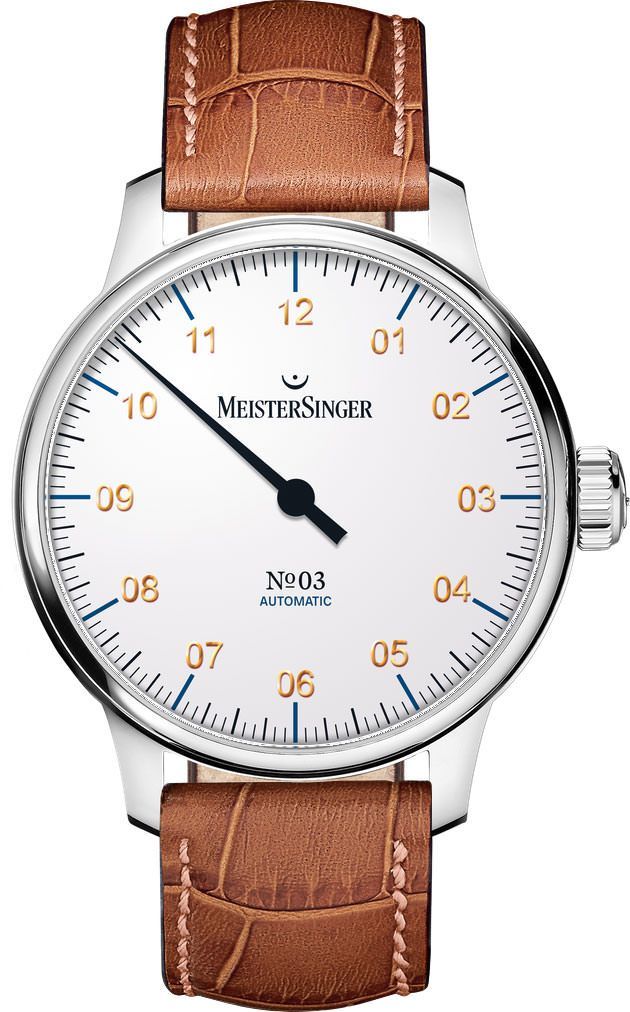 MeisterSinger N°03  White Dial 43 mm Automatic Watch For Men - 1