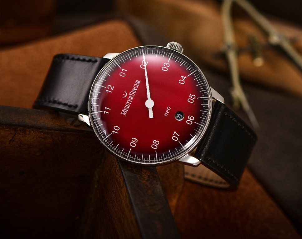 MeisterSinger Neo  Red Dial 40 mm Automatic Watch For Men - 4