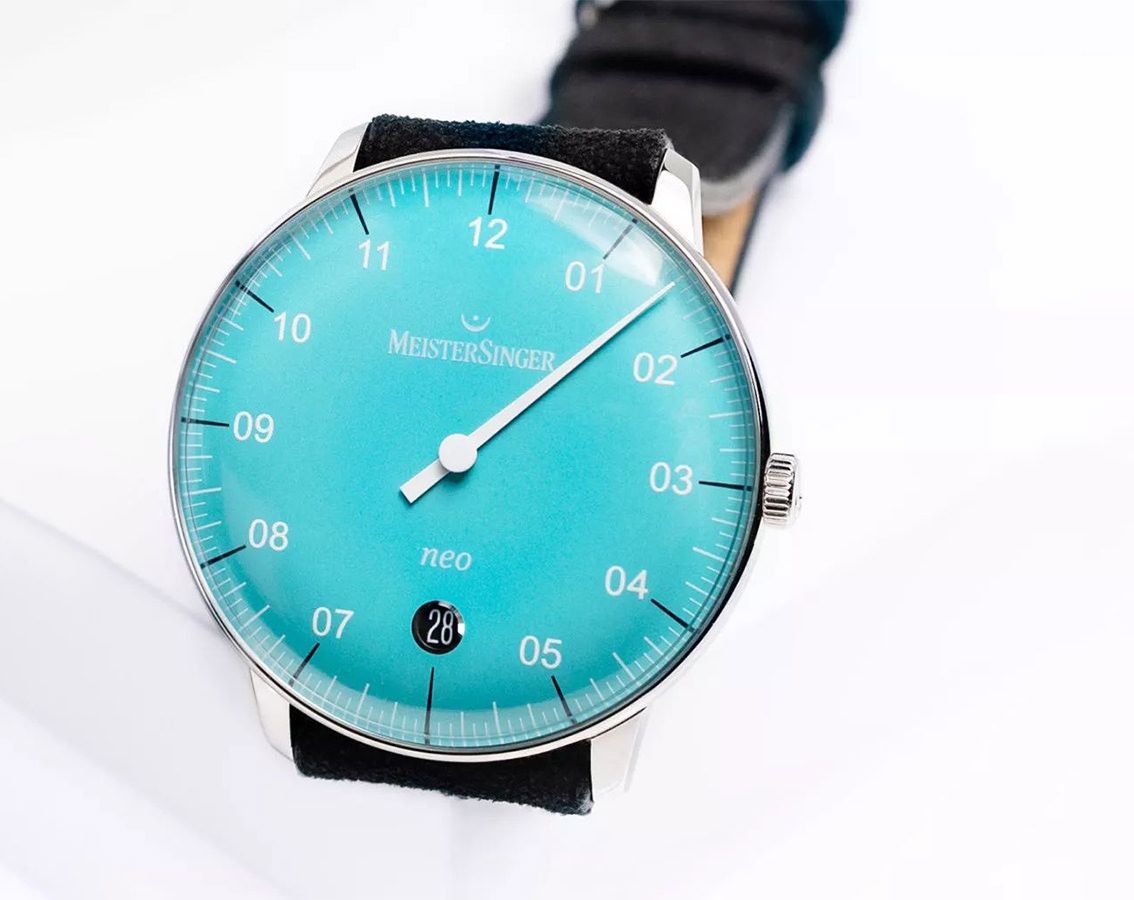 MeisterSinger  36 mm Watch in Blue Dial For Men - 3