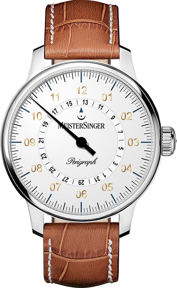 MeisterSinger Perigraph  White Dial 43 mm Automatic Watch For Men - 1