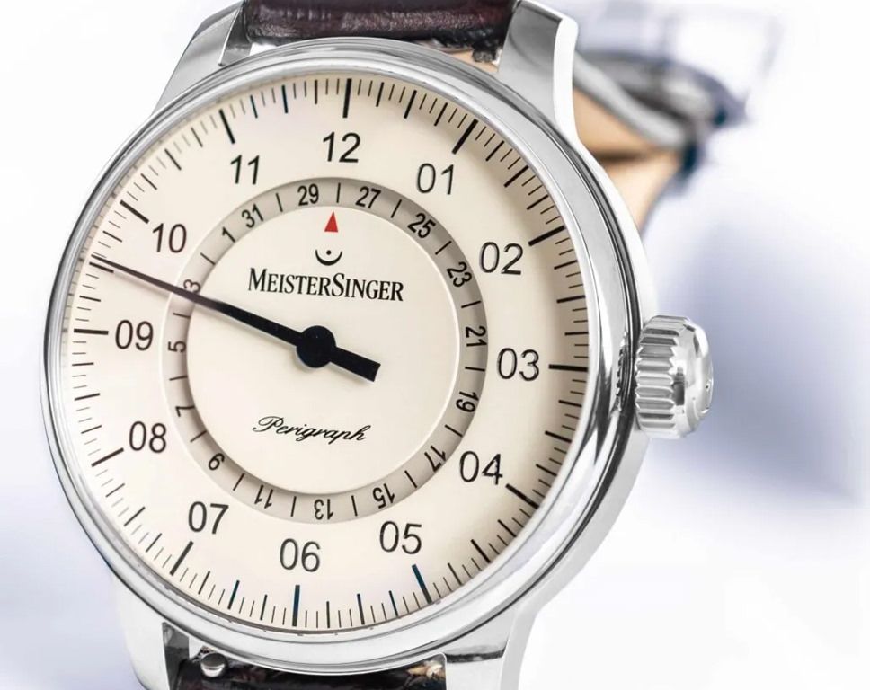 MeisterSinger Perigraph  Ivory Dial 43 mm Automatic Watch For Men - 7