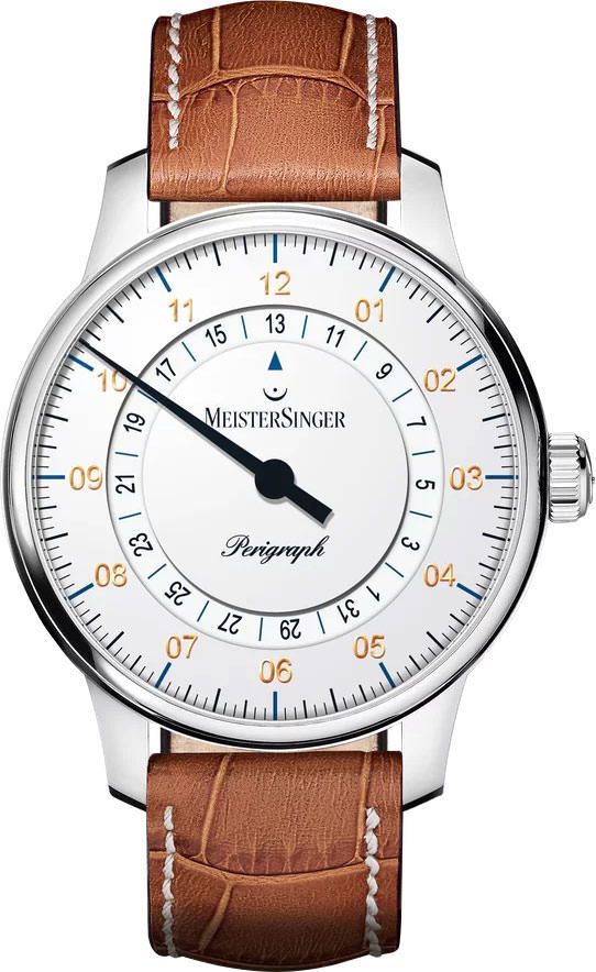 MeisterSinger Perigraph  White Dial 38 mm Automatic Watch For Men - 1