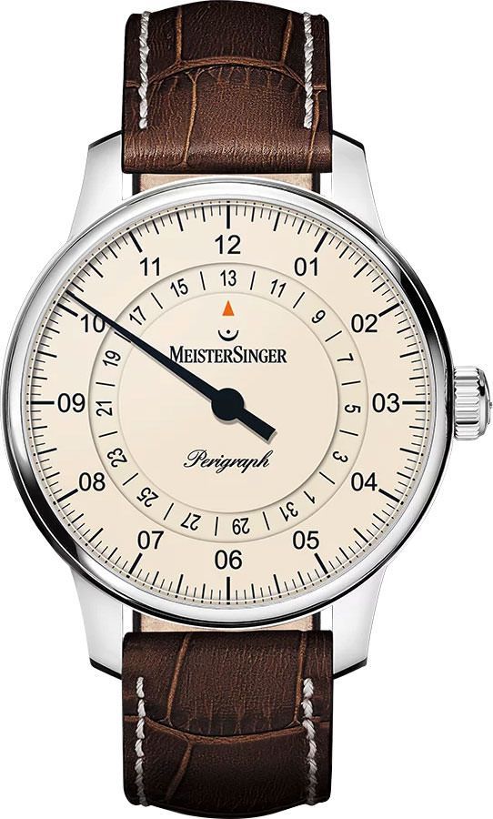 MeisterSinger Perigraph  Ivory Dial 38 mm Automatic Watch For Men - 1