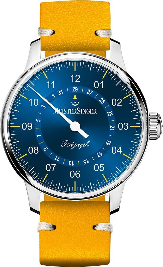 MeisterSinger Perigraph  Blue Dial 43 mm Automatic Watch For Men - 1