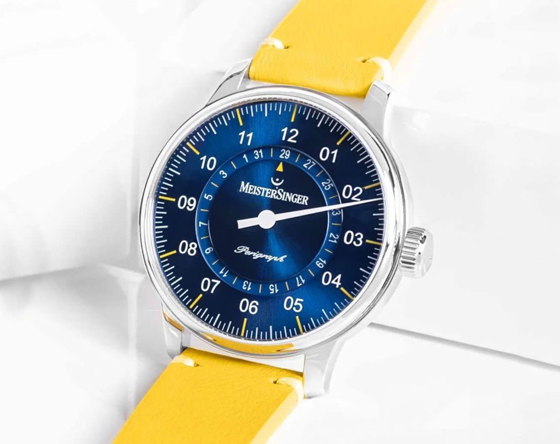 MeisterSinger Perigraph  Blue Dial 43 mm Automatic Watch For Men - 3