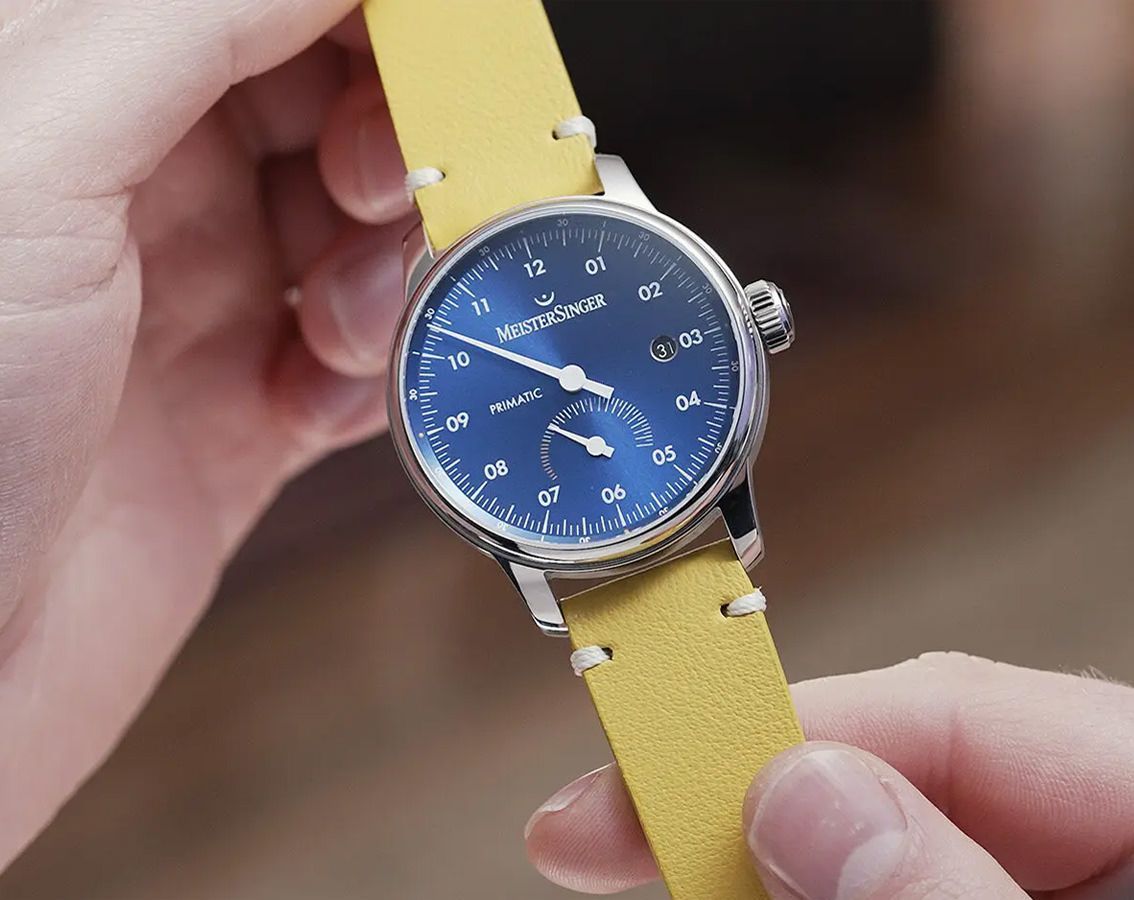 MeisterSinger Primatic  Blue Dial 41.5 mm Automatic Watch For Men - 5