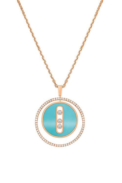 Messika Lucky Move Pink Gold Necklace Jewellery 10836-PG | Ethos