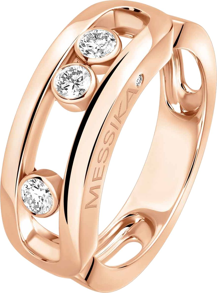 Messika Move Classique Pink Gold Ring Jewellery 03998-PG-52 | Ethos