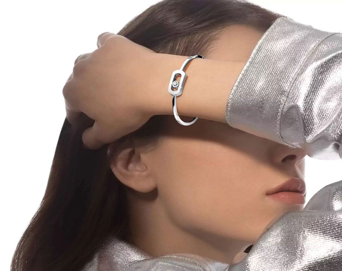 Messika So Move White Gold Bracelet Jewellery 13757-WG-M Ethos