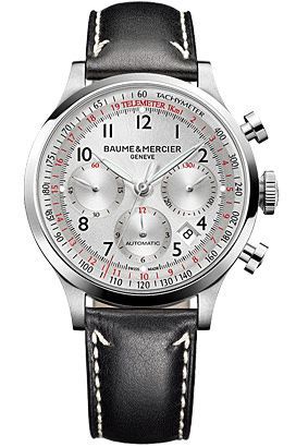 Baume & Mercier  42 mm Watch in Silver Dial For Men - 1