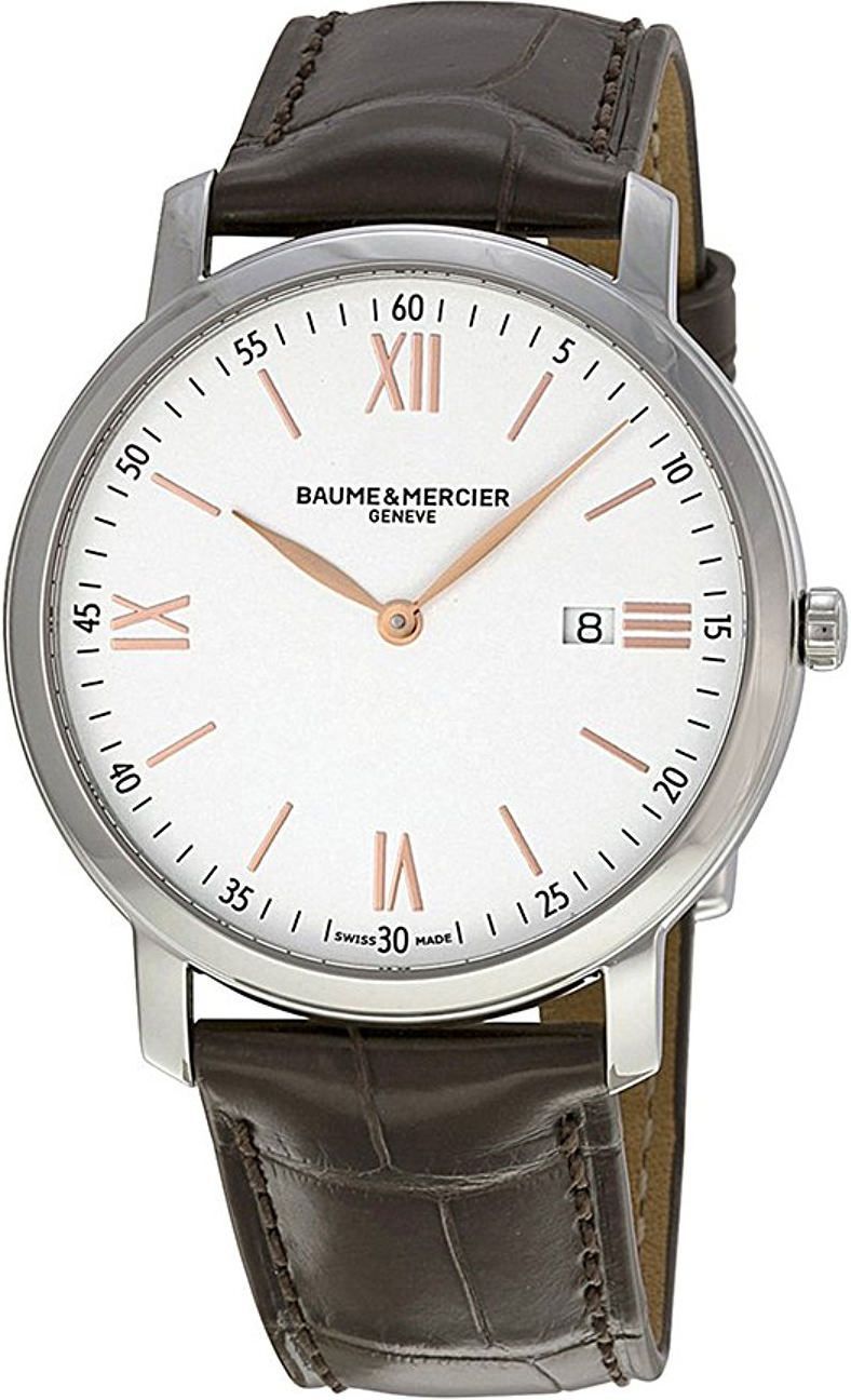 Baume & Mercier  39 mm Watch in White Dial For Men - 1