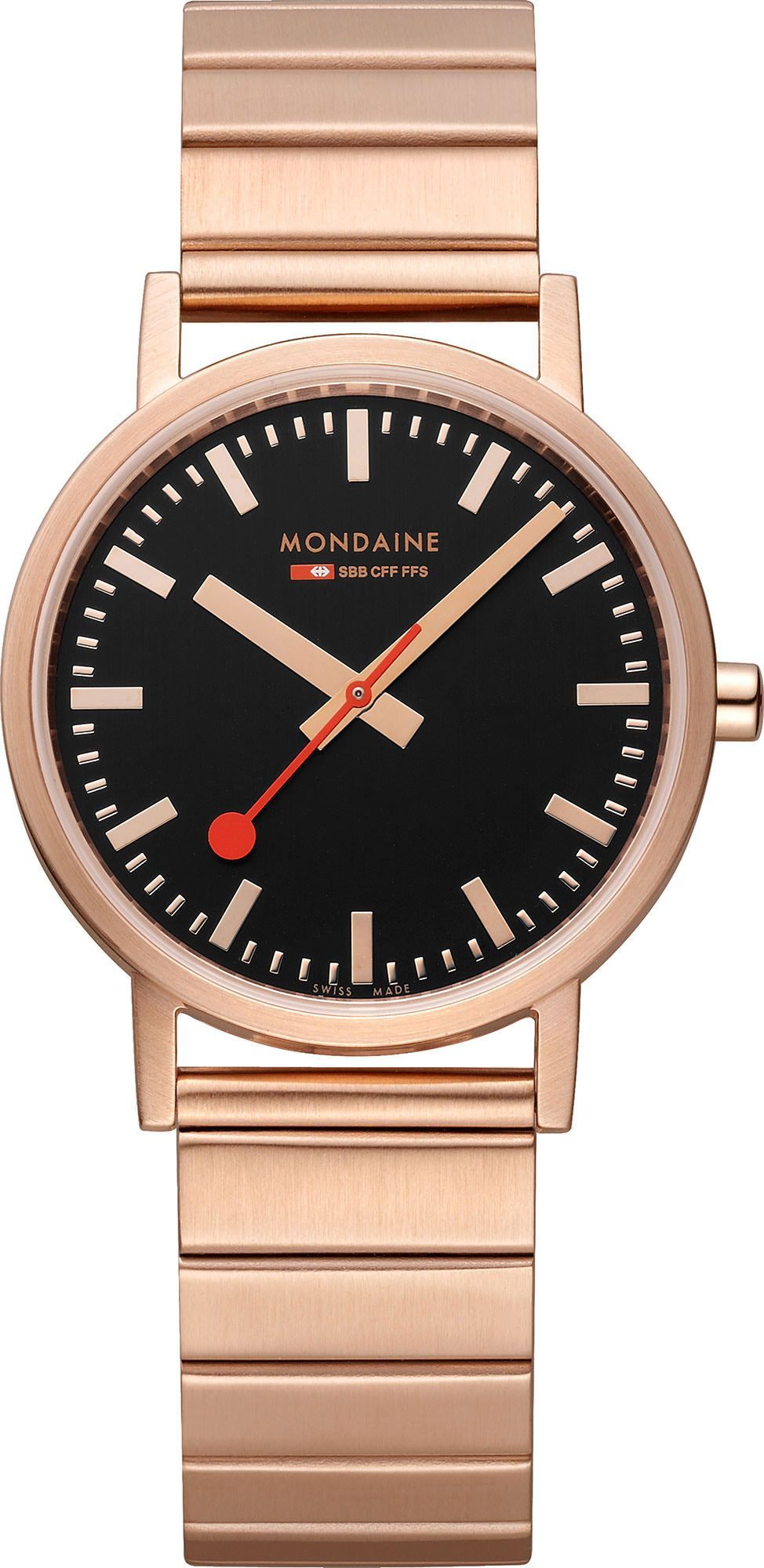 Mondaine  36 mm Watch in Black Dial For Unisex - 1