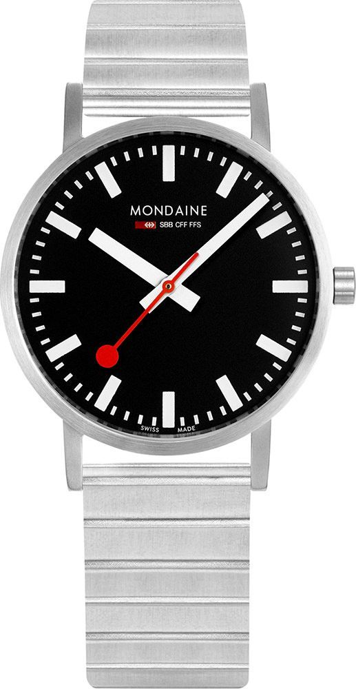 Mondaine  36 mm Watch in Black Dial For Women - 1