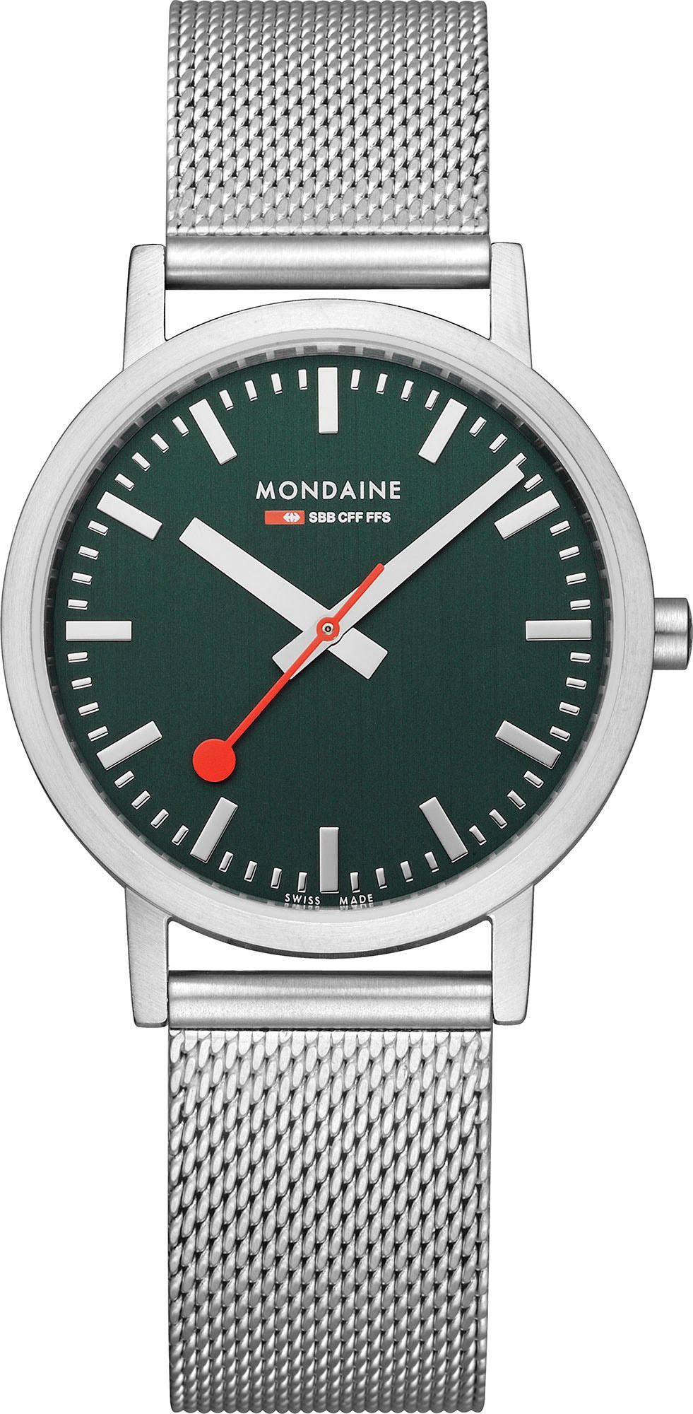 Mondaine  36 mm Watch in Green Dial For Unisex - 1