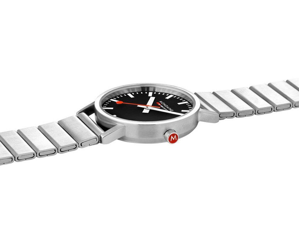 Mondaine  40 mm Watch in Black Dial For Unisex - 3